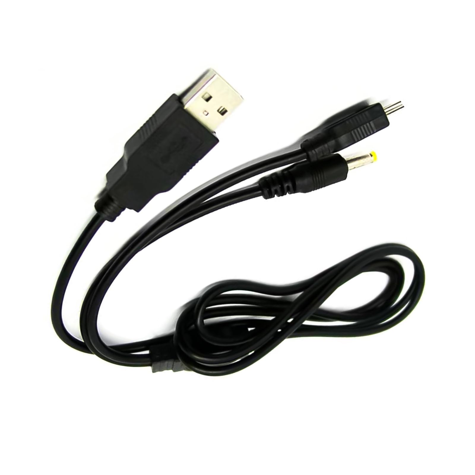 ZEZEFUFU 2 In 1 USB Charger Cable Replacement Spare Power Cord Wire for Sony for PSP1000 2000 3000