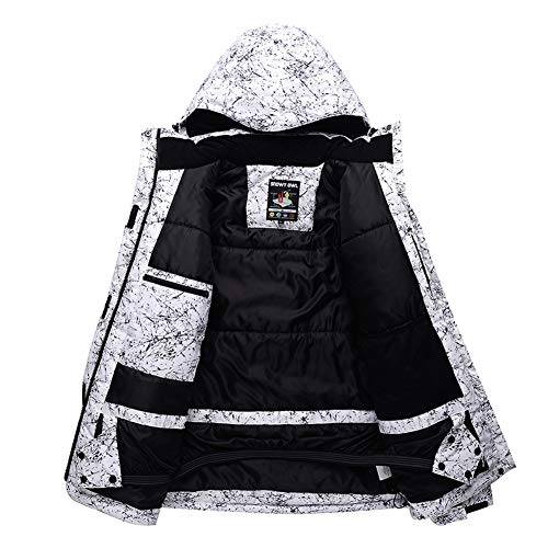 HOTIAN Men's Waterproof Ski Jackets - Insulated Winter Coats
