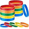 Sureio Perfect Attendance Silicone Bracelets Colored Rubber Bracelets Silicone Wristbands Bulk Rubber Wrist Bands for Student Employee Awards Teacher Kid Company School Classroom Office Gift (300)