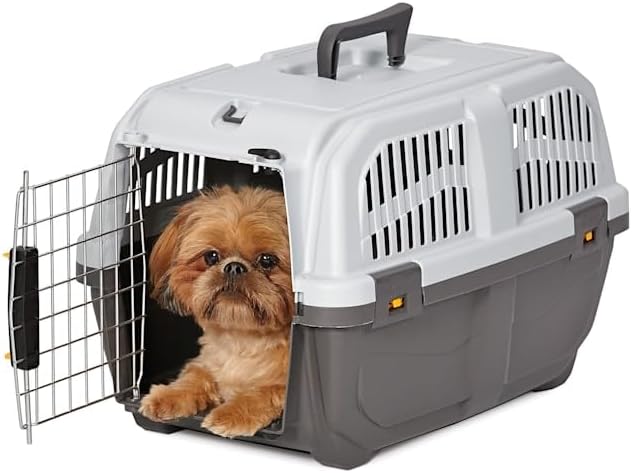Midwest Skudo Plastic Travel Carrier for Dogs, 21.5" L X 14" W X 13.75" H