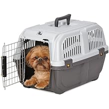 Midwest Skudo Plastic Travel Carrier for Dogs, 21.5" L X 14" W X 13.75" H
