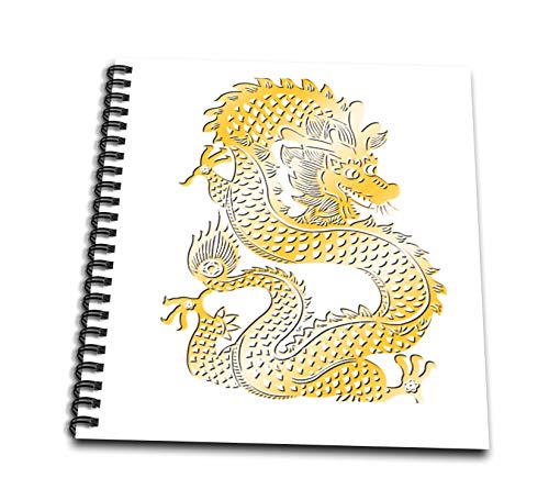 Livre de dessin dragon zodiaque doré, cadeau idéal de 20 cm