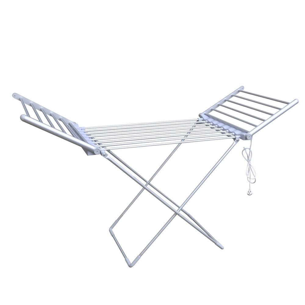 ELECTRIC FOLDING CLOTHES TOWEL AIRER DRYER WARMER RAIL WITH TIMER FUNCTION, ETW01
