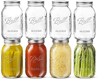 8 Pack Mason Jars with Lids 500ml,16 oz Glass kilner jars with Airtight Lids for Fermenting Fruits Vegetables, 500ml