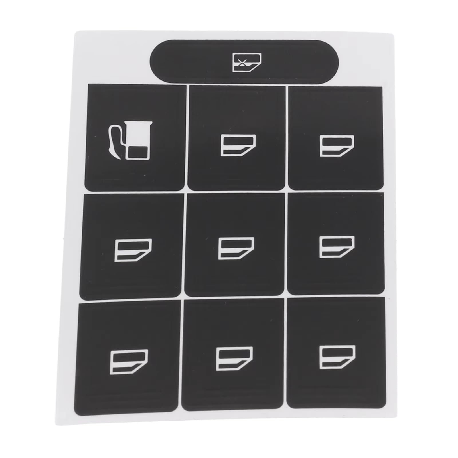 1PC Car Window Lifter Stickers Interior Button Sticker Decals Switch Decoration for Golf for MK5 for Passat for B6 Car Window Switch Cover