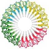 JARVISTAR 5" Kids Scissors, Student Scissors with Comfort Grip, Left & Right Handed Blunt Safety Sci