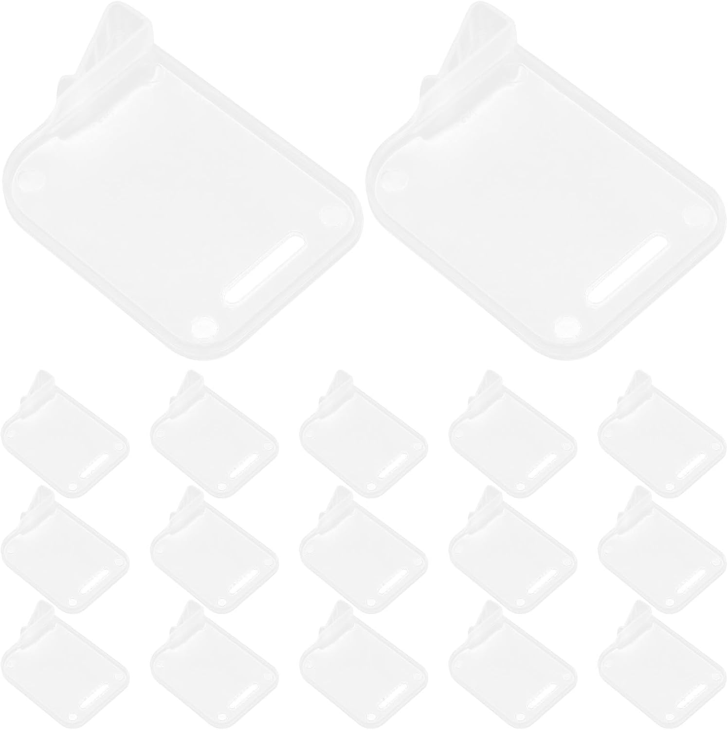 SOLUSTRE Adjustable Plastic Refrigerator Organizer Divider Stable Separation 20pcs for Beverage and Can Storage with Versatile Sizing, Easy Installation for Fridge Cleaning and Home