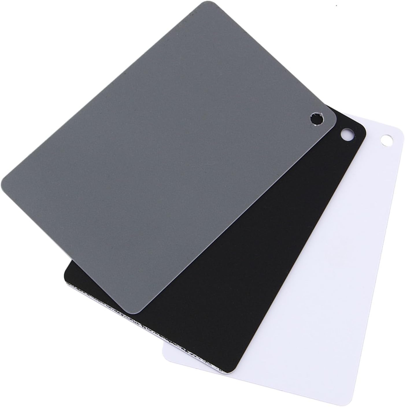 Grey Card White Balance Card Photography Card 3 in 1 18% Digital Photography Exposure Color Balance Card Set Gray/White/Black for Video, DSLR and Film