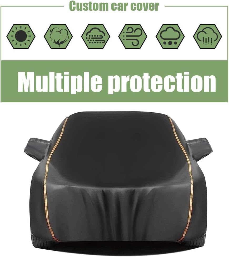 ボンネットカバー 車カバー と互換性があります Bmw 2 Series 218 2 M235i M240i 自動服 車のカバー ダストサンuv不凍液全天候型防水保護フルカーカバーはセダンに適合 Color Black Size M235i Cafe Du Jardin Com