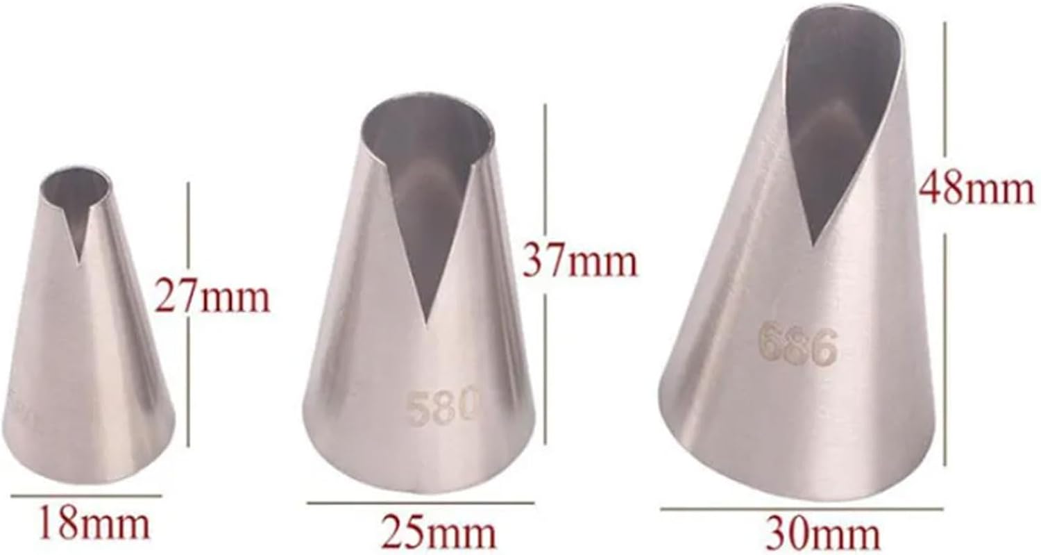 Confectionery Cake Nozzles Cream Fondant Flower Icing Piping Pastry Tips for Baking Pastry Tools Decoration