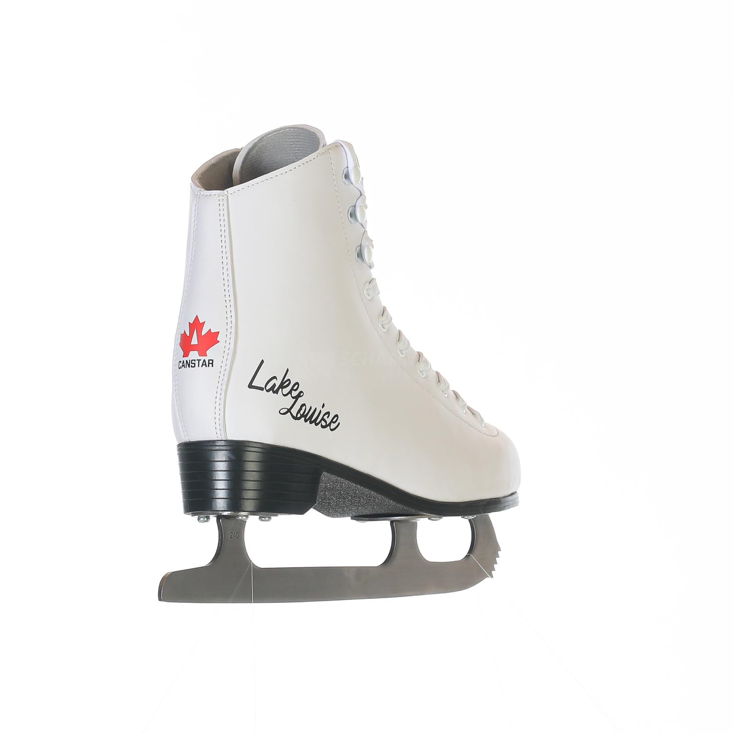 Pattini da pattinaggio artistico Lake Louise – Design classico bianco – Pattini da ghiaccio da donna, bambini e principianti