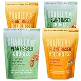 Charley St. Chorizo & Bolognese Combo Pack - Prepared Meatless Crumbles, Plant Based Ground Meat, Cr