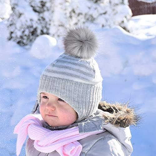 Coopay 36 Pieces Faux Fox Fur Pom Pom Balls DIY Fur Fluffy Ball with Elastic Loop for Hats Keychains Scarves Gloves Bags Charms Knitting Accessories (Popular Mix Colors) - Image 5