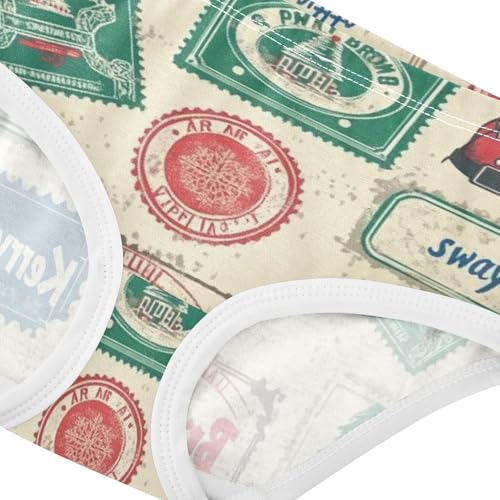 Postmark Christmas Seamless Soft Girls' Panties Briefs Underwear for Toddler Girls in Sizes 2T,3T, 4T, 5T, 6Y and 8Y4