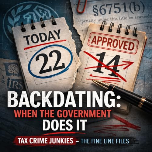The Fine Line Files When the Government Backdates