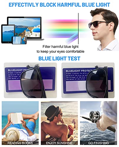 Occi Chiari Retro Oversized Reading Sunglasses Men Stylish Full Lens Sun Readers 1.0 1.25 1.5 1.75 2.0 2.25 2.5 2.75 3.0 3.5 (Black,1.50) #TOP4