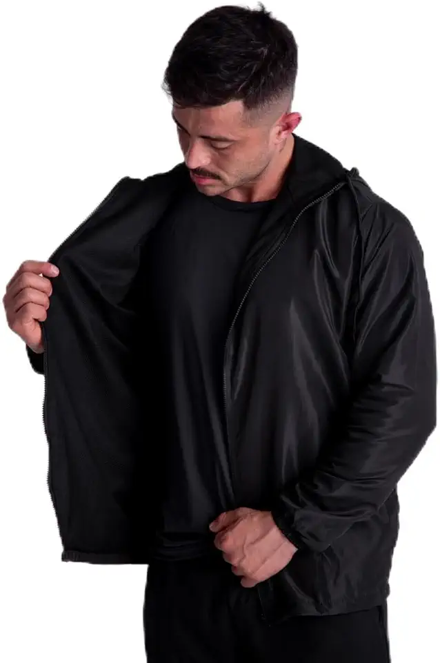 Corta Vento Masculina Jaqueta 100% Forrada Lisa Sem Marca Esportiva