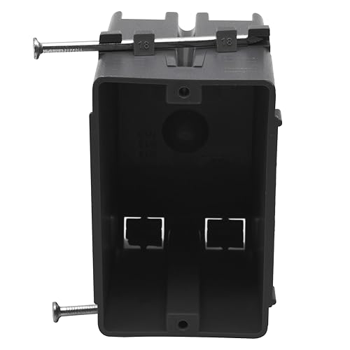 18 Cubic Inch New Work Electrical Box with Nail, 1-Gang