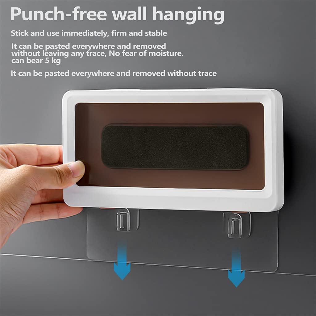 Soporte de pared para teléfono móvil de baño, soporte de pared de 6 pulgadas, funda de almacenamiento impermeable para ducha