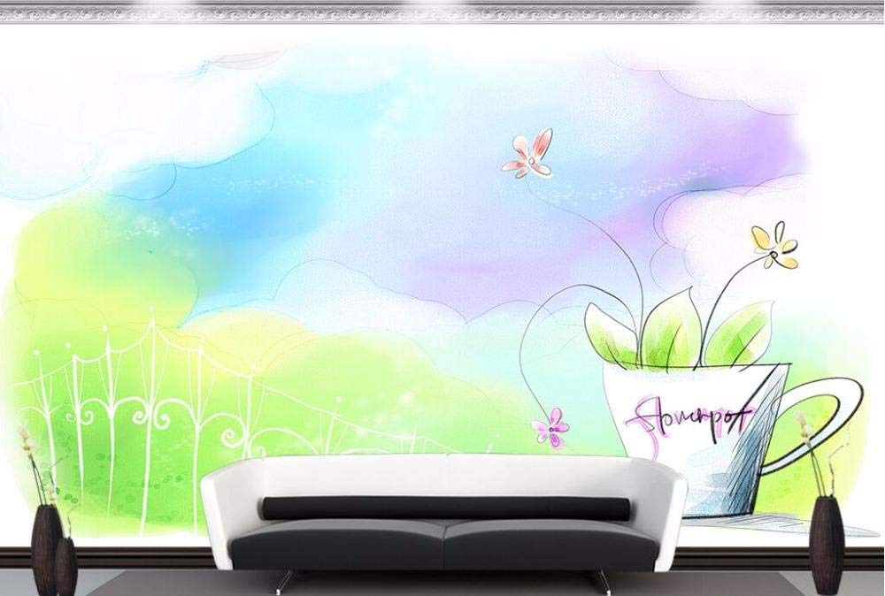 Papier peint tv 3d pour habiller un grand mur vide