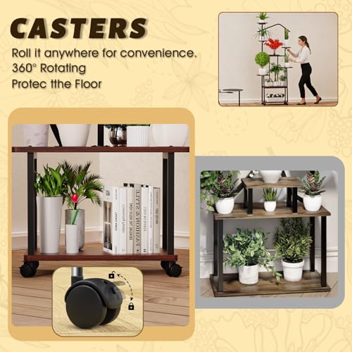 31% Off Zelvia 65-Inch 8-Tier Plant Stand with Grow Lights - Image 3