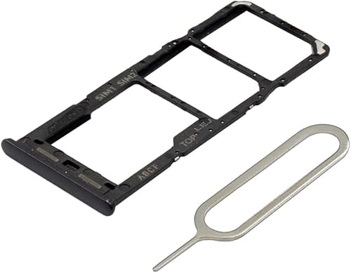 MMOBIEL Reemplazo de soporte de bandeja de ranura para tarjeta SIM dual compatible con Samsung Galaxy A23 5G - Incluye pin SIM - negro