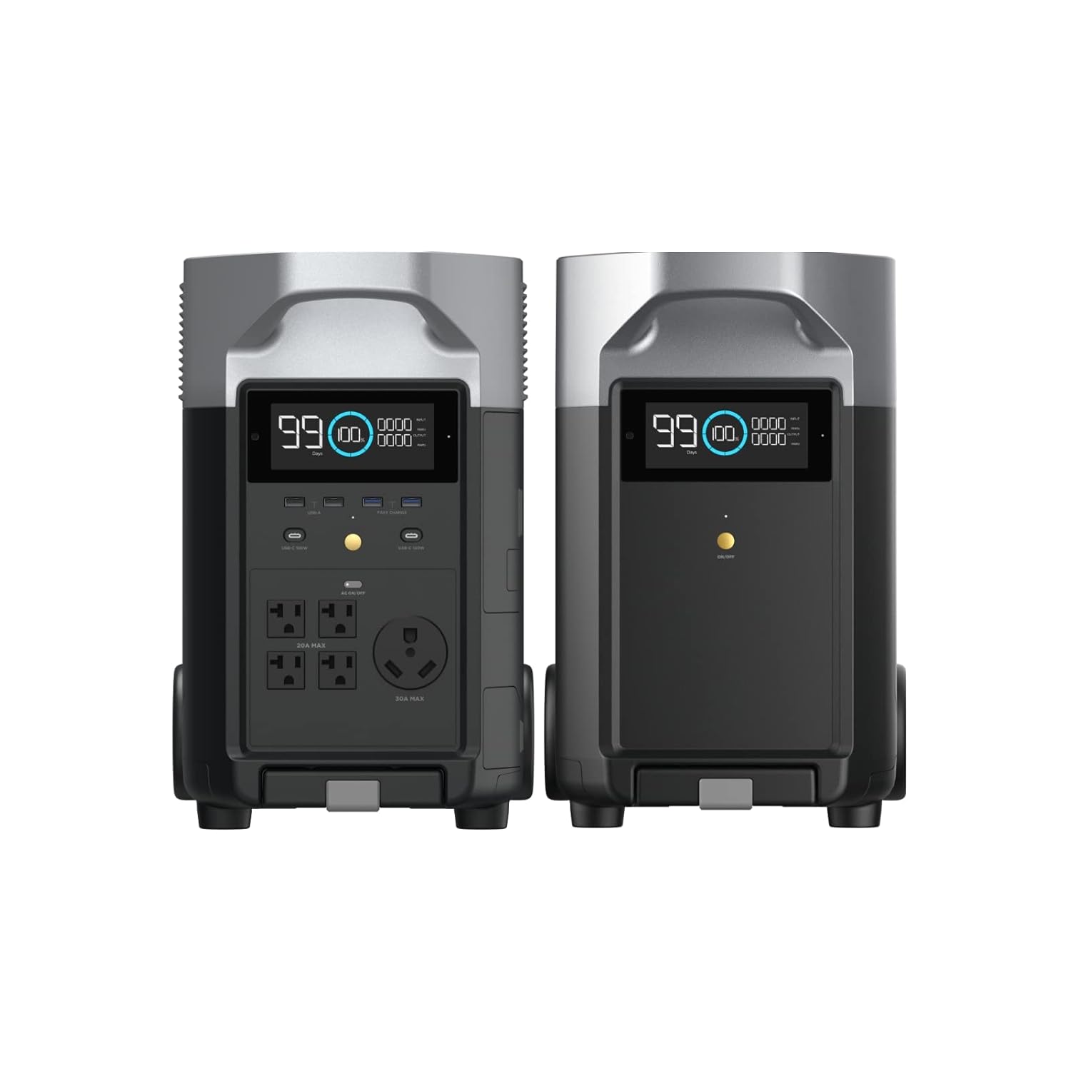 EF ECOFLOW 7.2kWh Portable Power Station: DELTA Pro with Extra Battery, 120V Lifepo4 Battery Backup ...