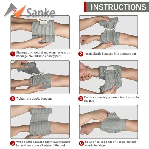 Kit de Primeiros Socorros Tático, Conjunto Completo com Torniquete, Bandagens e Suprimentos Estilo M