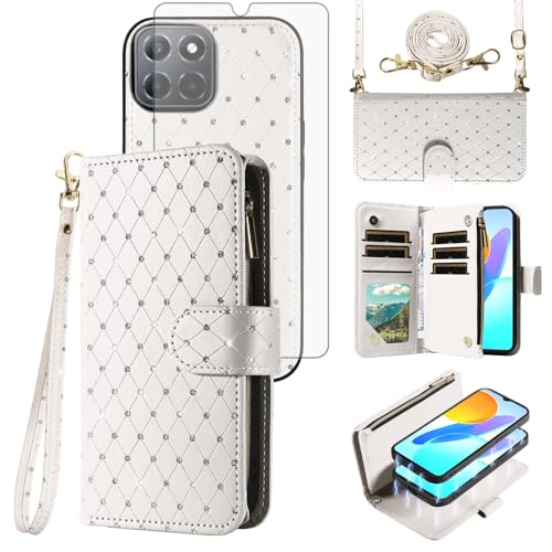 Coque Honor X8 5G Asuwish Blanc housse de protection antichoc ZSZXCXDK