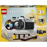 Lego Creator 3 en 1 Cámara Retro 31147 | Juguetes para niños de 8+ años, convertible en videocámara vintage o televisor, regalo de cumpleaños, 261 piezas