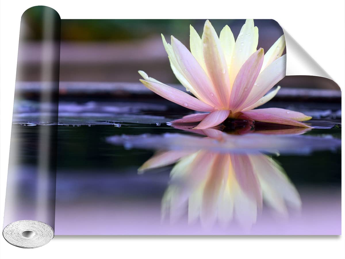 Papier peint moderne Lotus Tulup pour créer un salon zen et une décoration de maison unique
