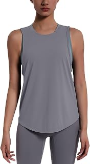 Camiseta de tirantes para mujer, de verano, de malla, para fitness, sin mangas, de secado rápido, transpirable, para gimnasio, sin mangas, para correr