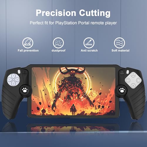FantasDeck Cover Case for Playstation Portal Remote Player Accessories, Non-Slip Soft Silicone Prote