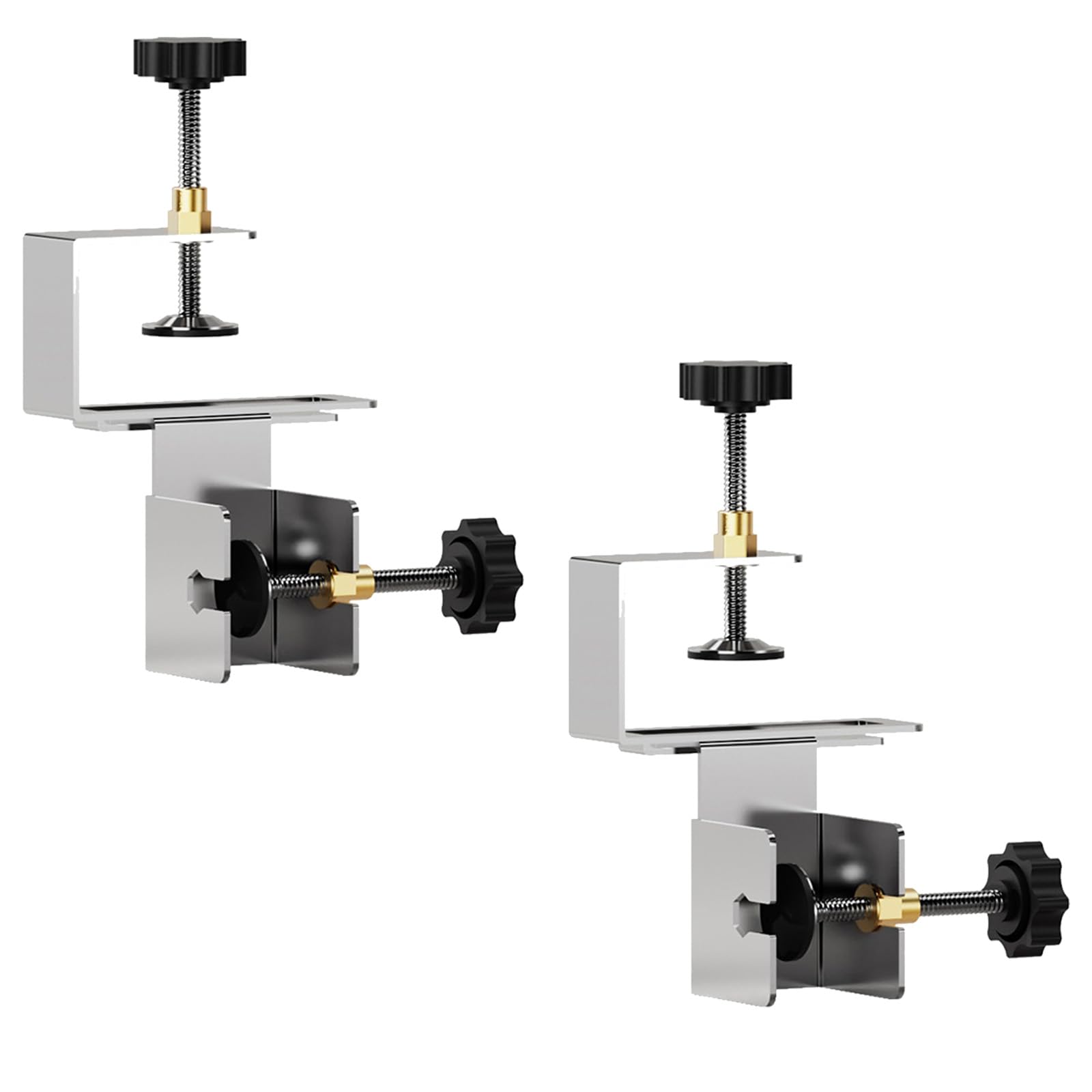 Jiingekk 2Pcs Alloy Steel Drawer Panel Clips Light Weight Woodworking Clamp Furniture Cabinet Drawer Installation Fixed Clamp Enduring Panel Clips