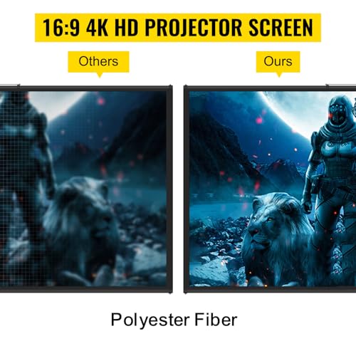 VEVOR 16:9 Beamer Leinwand Stativ 4K HD Rolloleinwand 160 Grad Betrachtungswinkel Projektionsleinwand 244x137cm Präsentationswand 279,4cm Diagonale Stativleinwand für Heimkino Tagungsraum Hochzeiten
