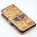 Hogwarts Marauder's Map Vintage Old Pattern Slim Wallet Card Flip Stand Leather Pouch Case Cover For Apple iphone 5 iphone 5S SE