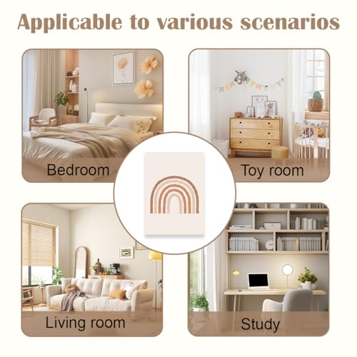 COYUN 3er Set Bilder Kinderzimmer Poster Mädchen A4 Boho Wandbilder Deko