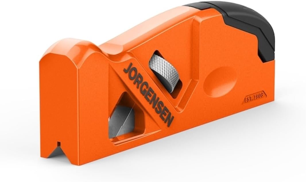 Jorgensen Corner Easing Plane 70740, 6.5-inch, 45-Degree Chamfer Blade, Aluminum Body