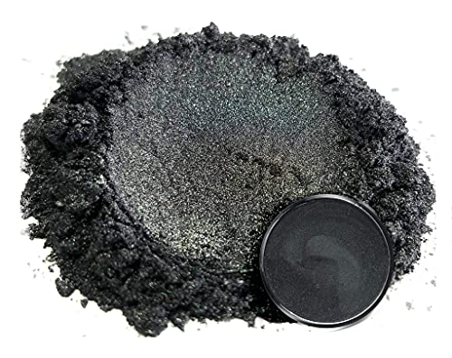Eye Candy Premium Mica Powder Pigment “Ronin Black” (25G) Multipurpose Diy Arts And Crafts Additive | Woodworking, Epoxy, Resin, Natural Bath Bombs, Paint, Soap, Nail Polish (Ronin Black, 25G) #TOP1