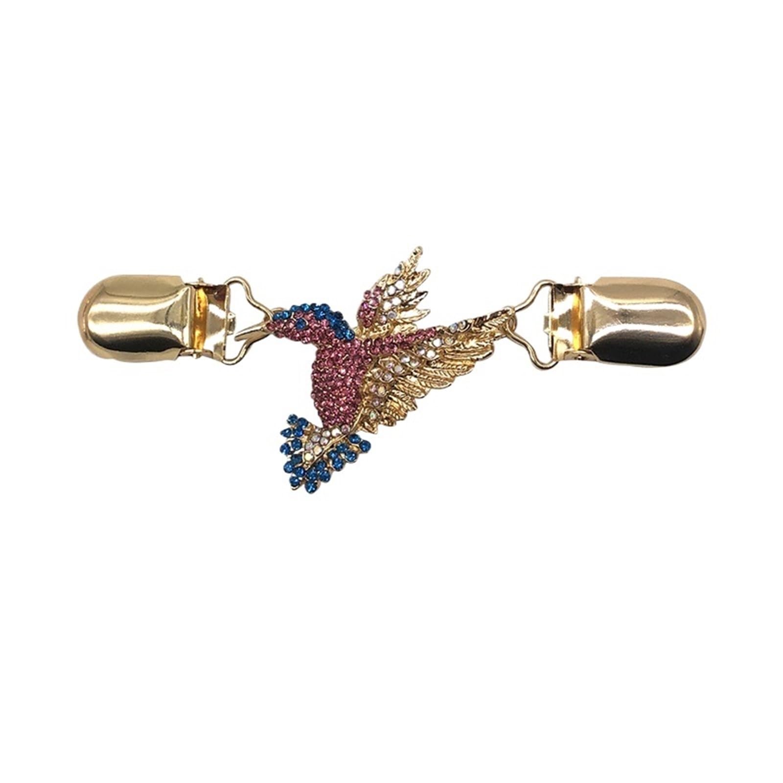 Post Box 3pcs Vintage Cardigan Sweater Clip Brooch Pin Crystal Rhinestone Buckle Scarf(C)