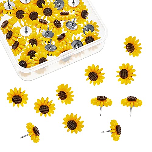 Sunflower Push Pins 
