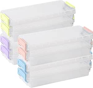 Transparent Pencil Case Plastic Pencil Box Crayon Pen Storage Box Marker Pen Case Stackable Office Supplies Box Pencil Case - View #5