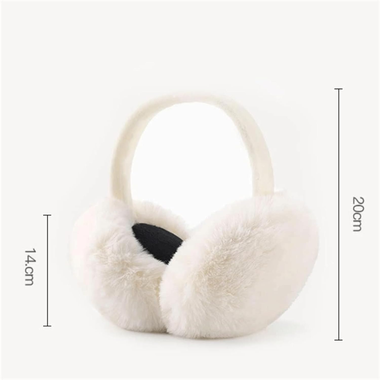 New Windproof Minimalist Earmuffs Winter Warm Earflaps Universal Ear Warmers Foldable Thickened Plush Ear Wrap Ear Covering
