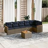 Combinable de manière flexible : système modulaire composé d'un banc d'angle, d'un banc central, d'un canapé d'accoudoir permettant de multiples dispositions de salon, peu encombrant, pour les petits balcons, charge maximale de 110 kg par siège