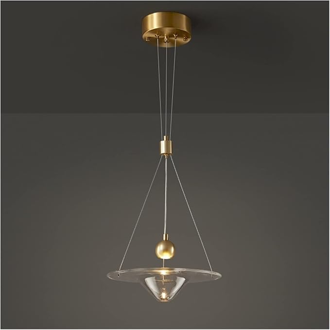 LODFJDS Decor Hanglamp, PORTATO Moderne Kroonluchter, Koperen Dinning Room Light Light - Slaapkamer Slaapkamer Ufo Kroonluchter Compatibel met Keukendecoratie Compatibel met de cas