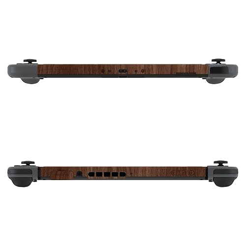 Miniatura 9 de eXtremeRate Wood Grain Soft Touch Grip Faceplate Backplate DIY Replacement Housing Shell Case for Nintendo Switch Console with Kickstand JoyCon