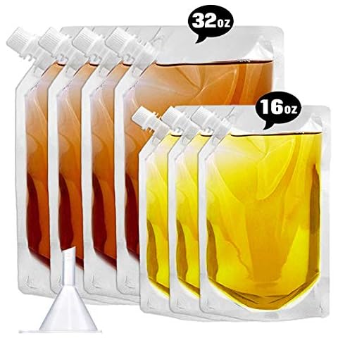 Flachmann-Set für Kreuzfahrten und Reisen - Verdeckbarer und wiederverwendbarer Rum-Läufer, Alkohol, Saft, Reisen Cover