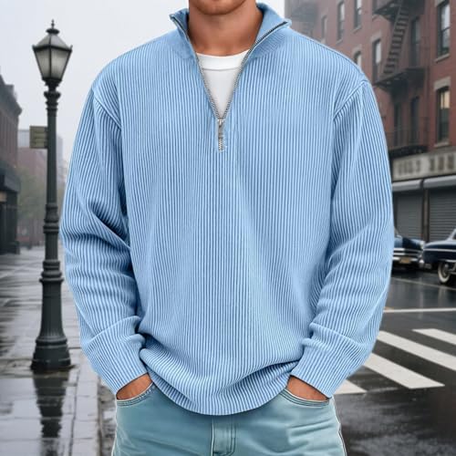 Chemise velours côtelé bleu structurée d'une douceur exceptionnelle
