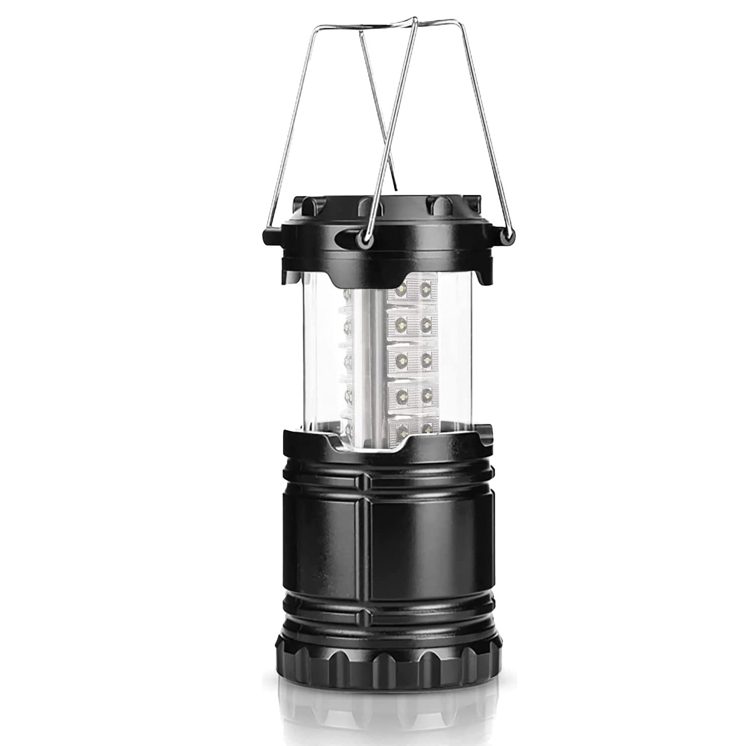 Portable 30 LED Camping Lights, Collapsible Battery Powered Camping Lanterns Battery Powered, Waterproof Camping Lamps for Hurricane Emergency Storm Outages
