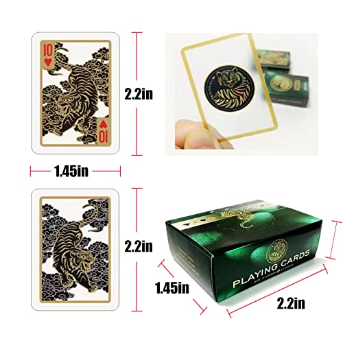 Vovcig 2 Deck Mini Playing Cards, Playing Cards Waterproof Poker Cards Game Poker For Teens Adults #TOP1